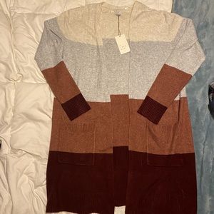 Colorblock cardigan
